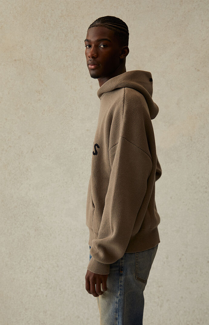 Fear of God Essentials Essentials Taupe Knit Sweater PacSun