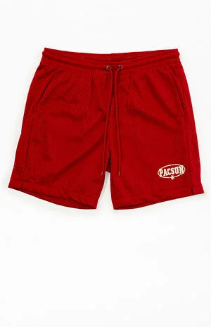 Red Mesh Shorts image number 1