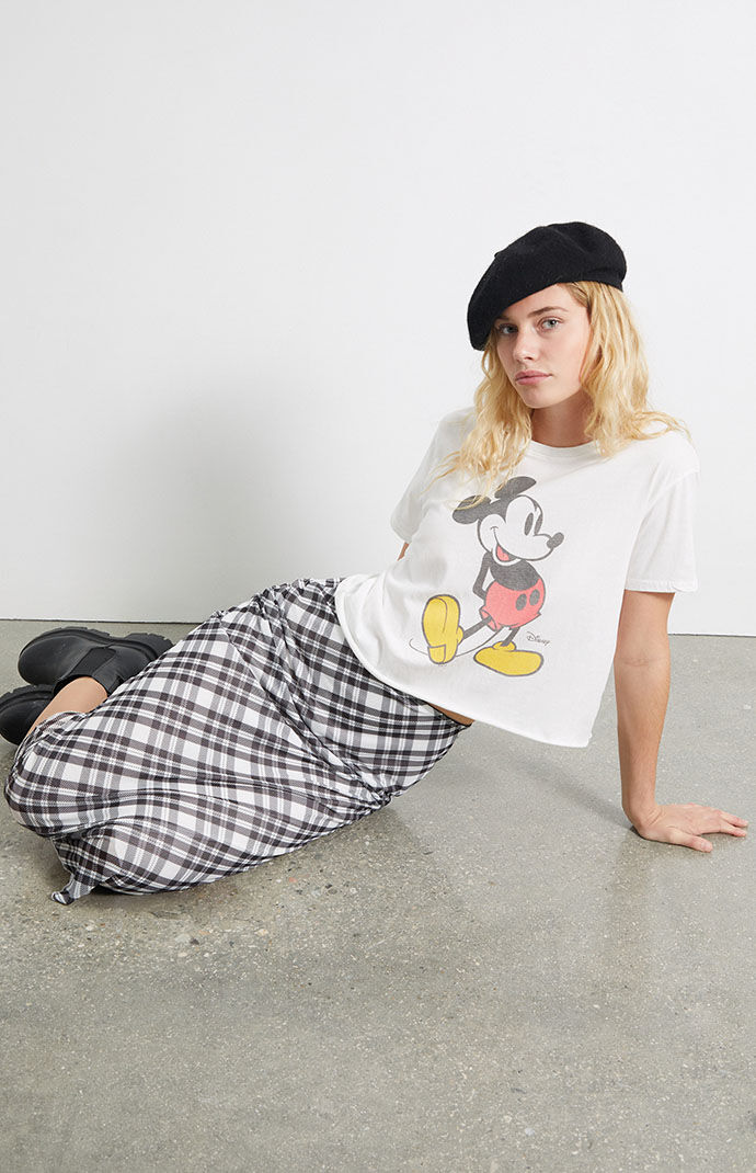 Black plaid skirt pacsun 2025