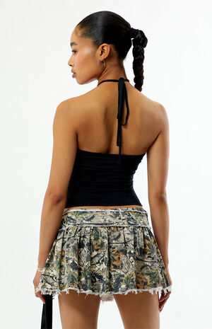 Camo Pleated Mini Skort image number 5