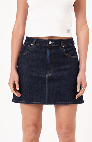 A-Line Denim Mini Skirt image number 1