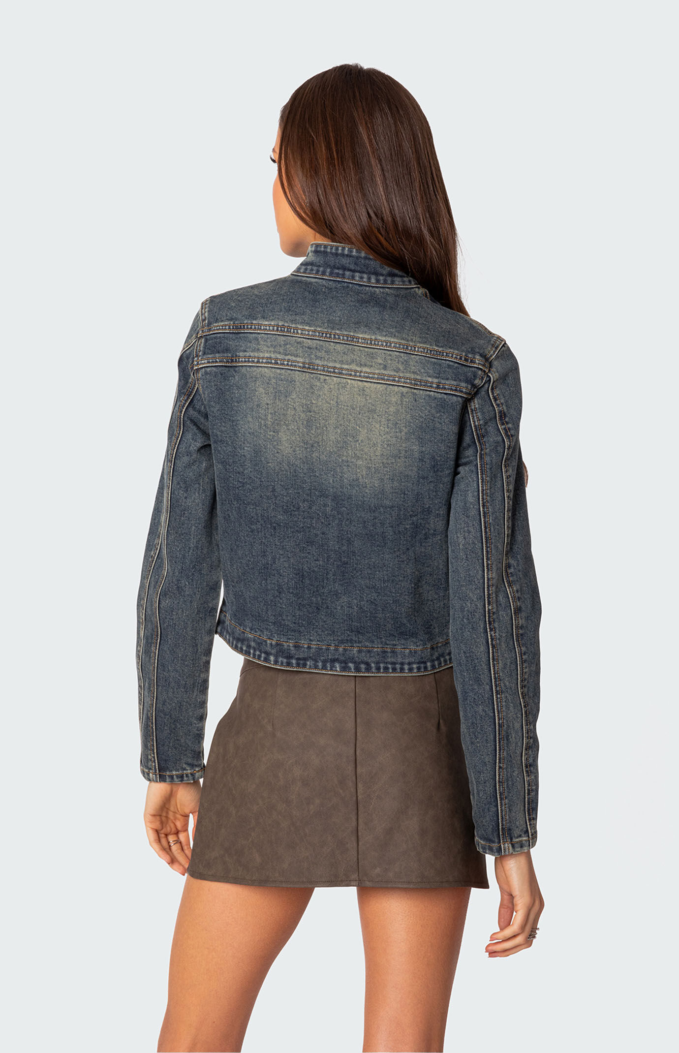 【TARGETTO】23SS★ WASHED DENIM BLOUSON Girls' Denim Jacket - Cat & Jack™ Light Wash M: Midweight