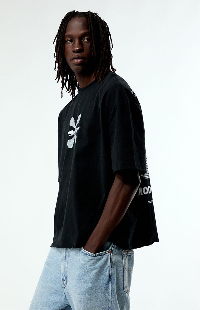 Pacsun Black Modern Archive Cropped Boxy T-Shirt | Pacsun