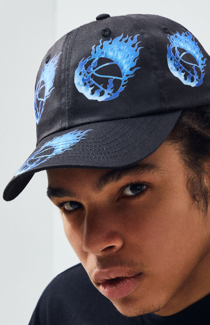 Flame Blue Strapback Dad Hat