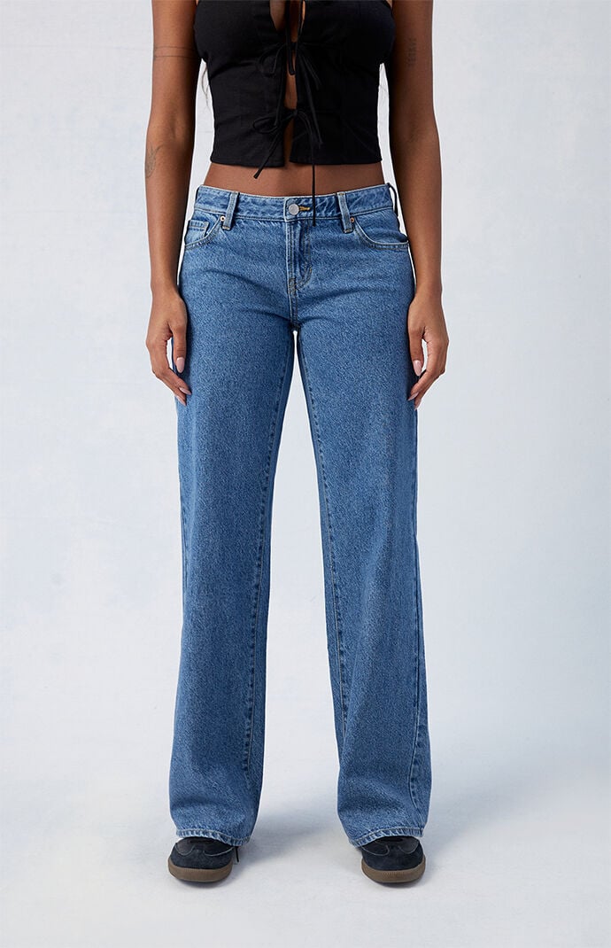 Image: Dark Indigo Low Rise Girlfriend Jeans