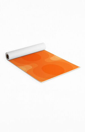 Orange Beige Yoga Mat image number 2