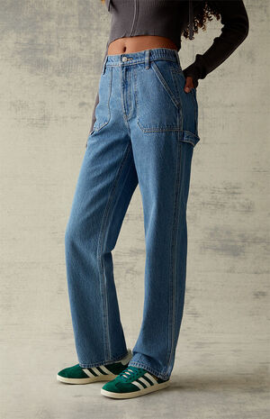 Medium Blue '90s Boyfriend Skate Jeans image number 3