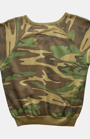 '80s Camo Crew Neck Sweatshirt image number 2