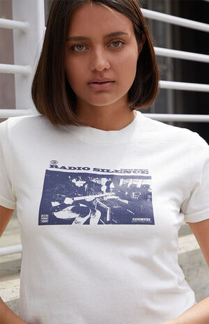 White Chloe Radio Silence T-Shirt image number 1