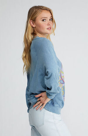 x The Salty Blonde Organic Coastal Crew Oversized Crewneck Sweatshirt image number 3