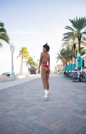 Silky String High Cut Bikini Bottom image number 2