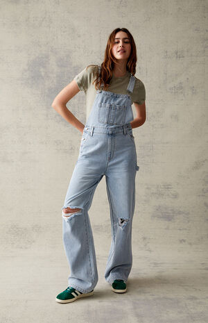 Light Blue Denim Overalls Light Blue Denim Overalls image number 3