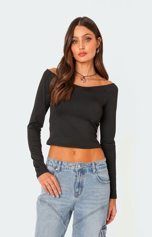 Tahlia V Neck Off Shoulder Top image number 1