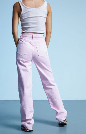 Pink '90s Boyfriend Jeans image number 4