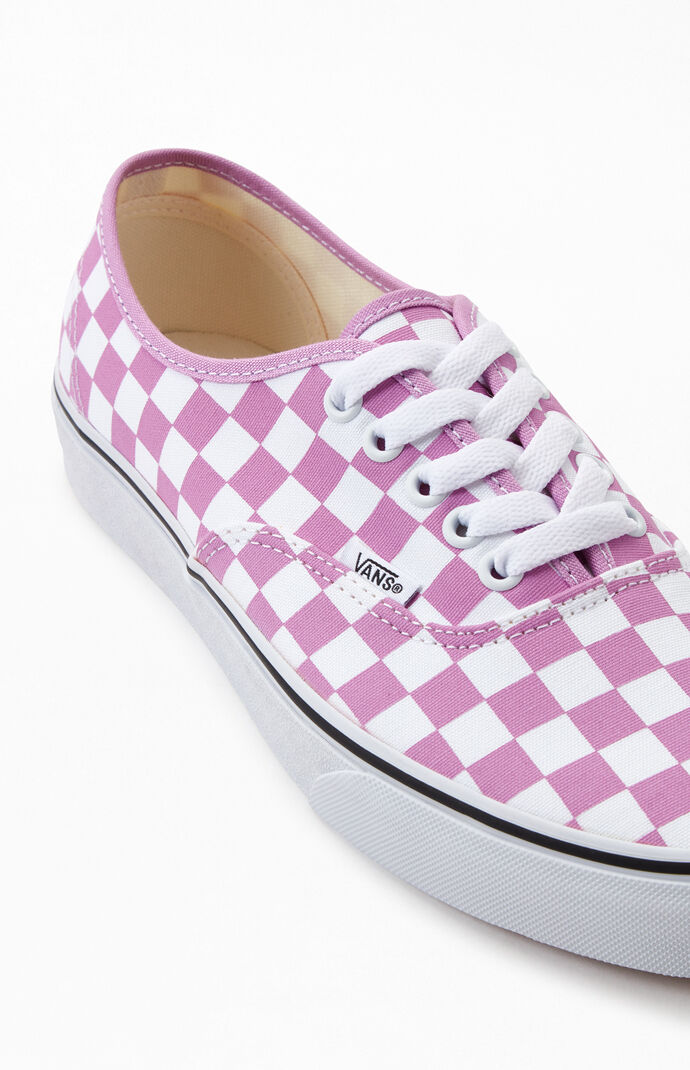 Purple checkered sales vans mens