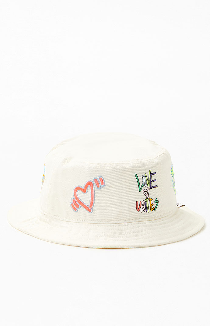 Adidas pride bucket hat top