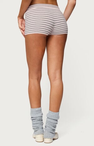Lillian Striped Knit Shorts image number 3