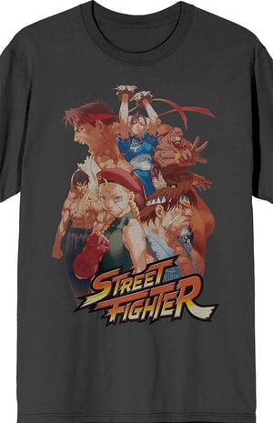 Street Fighter Characters Anime T-Shirt image number 2