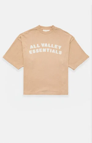 Women's Tan Merch Mesh T-Shirt image number 1