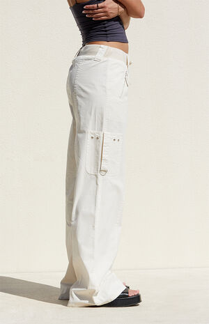 Bone Low Rise Baggy Flare Pants image number 3