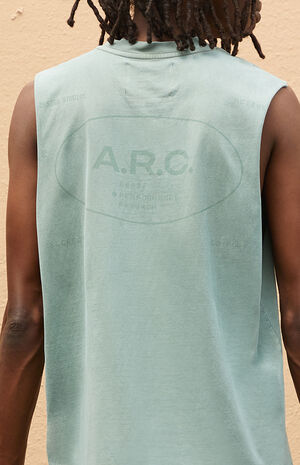 Seafoam Vintage Wash Cut Off Muscle T-Shirt image number 3