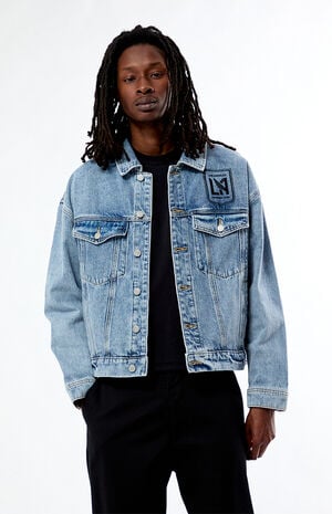 LA Football Club Medium Blue Denim&nbsp;Jacket image number 1