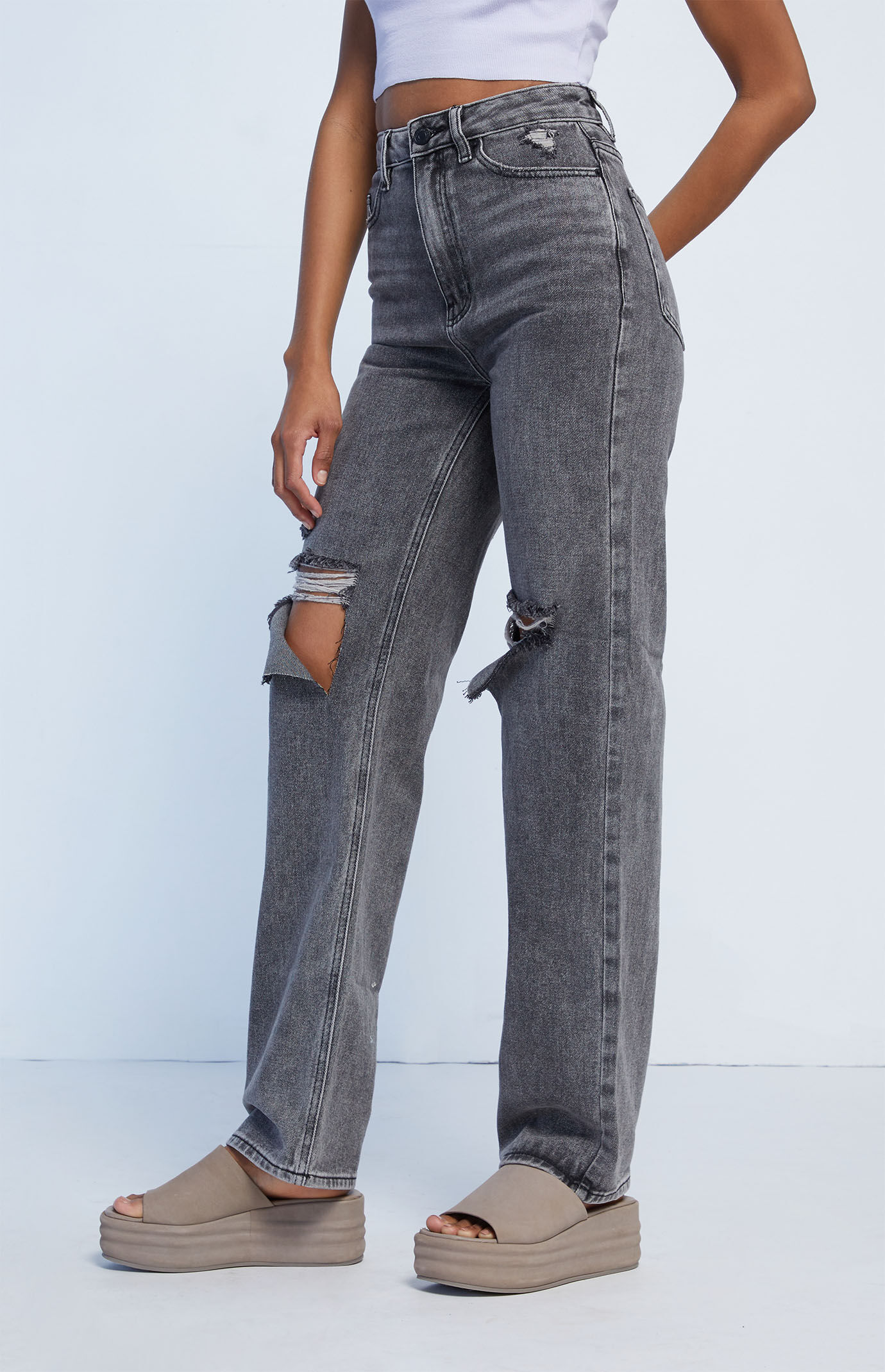 Black boyfriend ripped shop jeans