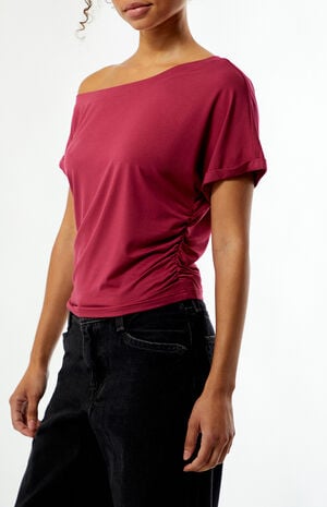 Allie Off-The-Shoulder Cinched Top image number 3