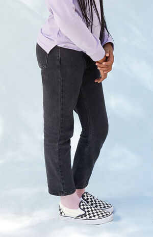 Black Straight Leg Jeans image number 3