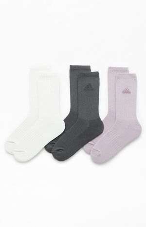 Roller 3 Pack Black & White Crew Socks image number 1