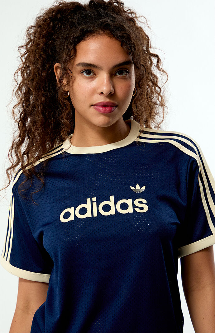 adidas Navy Mesh T-Shirt