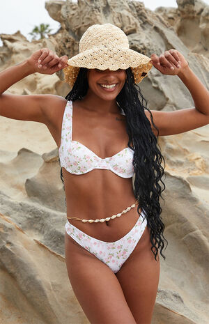 Eco Babydoll Pointelle Tiana Underwire Bikini Top image number 1