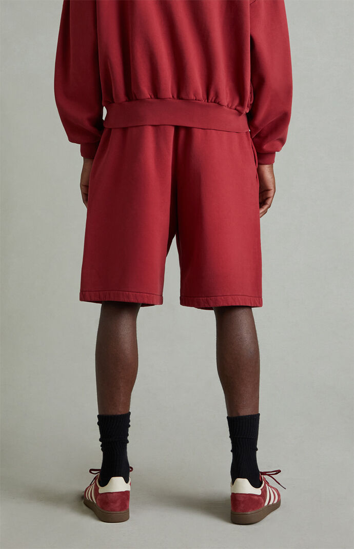 Fear of God ESSENTIALS Crimson Fleece Relaxed Sweat Shorts