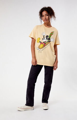 Mickey Mouse Sledding Christmas T-Shirt image number 4