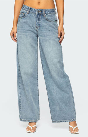 Ery Wide Leg Mid Rise Jeans image number 2