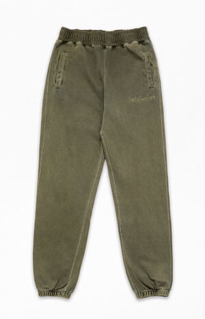 Pigment Dyed Embroidered Sweatpants image number 1