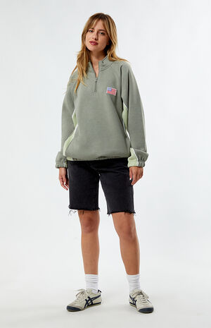 Half Zip Patch Sweatshirt image number 4