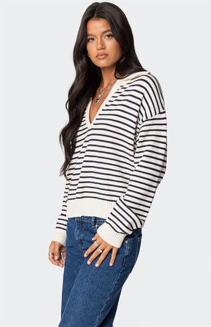 Copenhagen Oversized Striped Sweater image number 3
