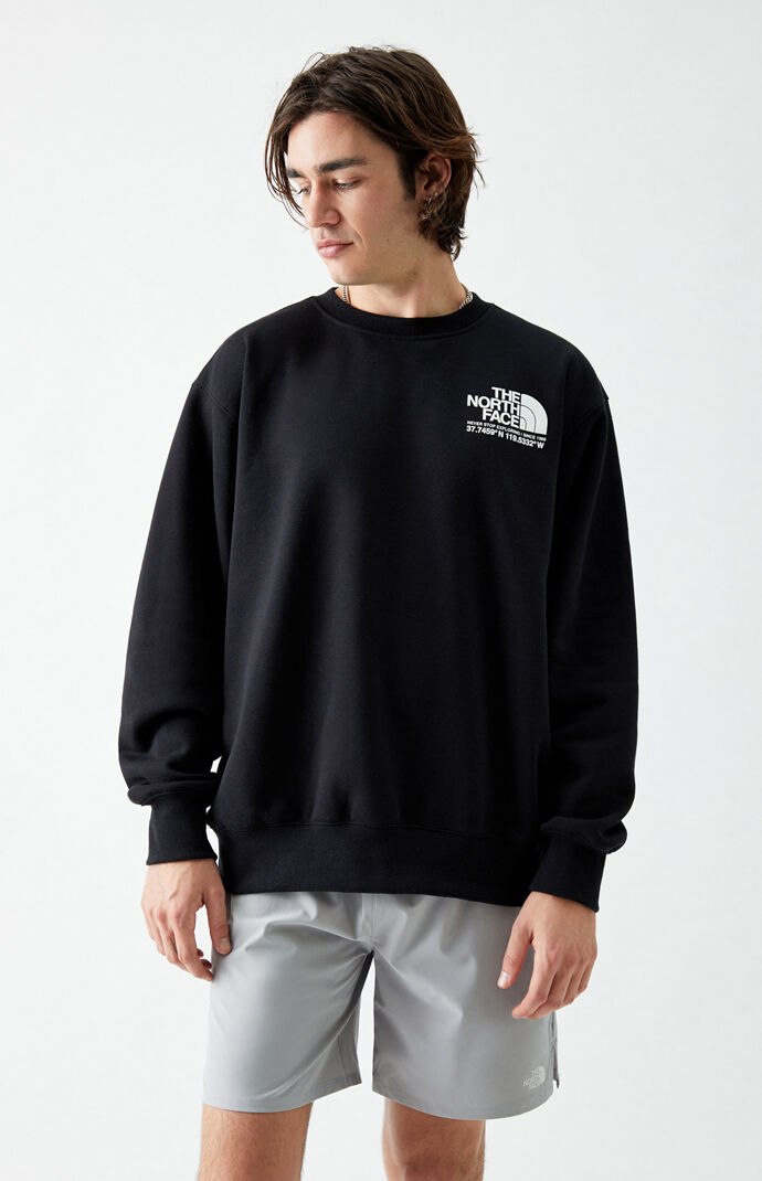 Black Coordinates Crew Neck Sweatshirt