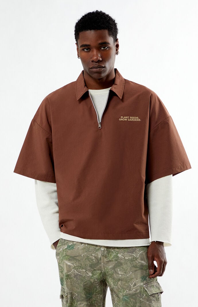 GARDENS & SEEDS Co-Op Plant Seeds Half Zip Shirt | PacSun