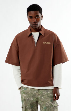 Co-Op Plant Seeds Half Zip Shirt image number 1
