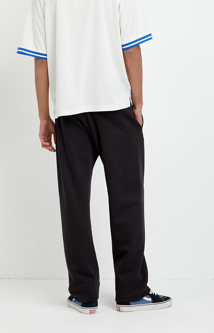 Pacsun Black Johnny Fleece Straight Sweatpants