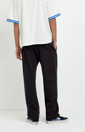 Black Johnny Fleece Straight Sweatpants image number 4