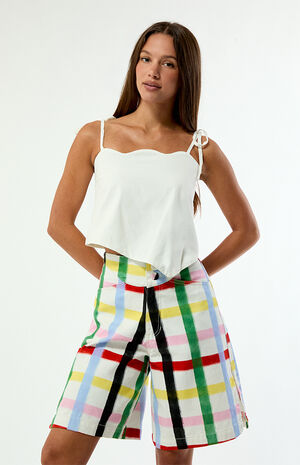 Rainbow Confetti Wishes Jorts image number 1