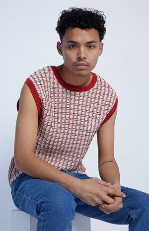 Sunset Crochet Sweater Vest image number 1