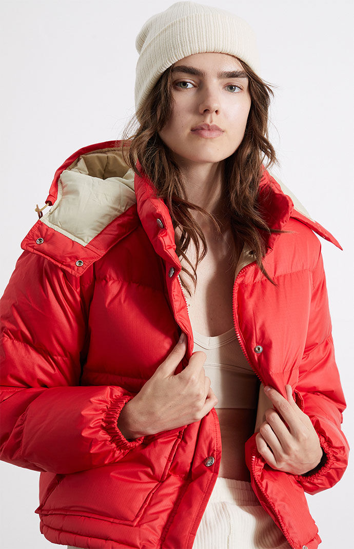The North Face Eco Red 71 Sierra Down Short Jacket PacSun