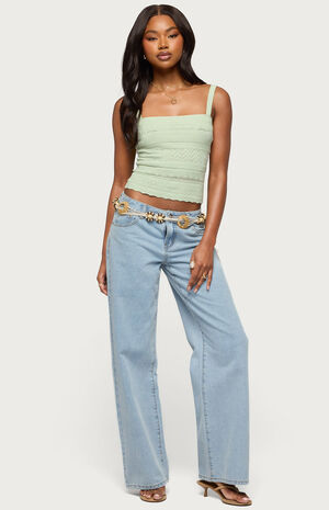 Naia Pointelle Knit Tank Top image number 4