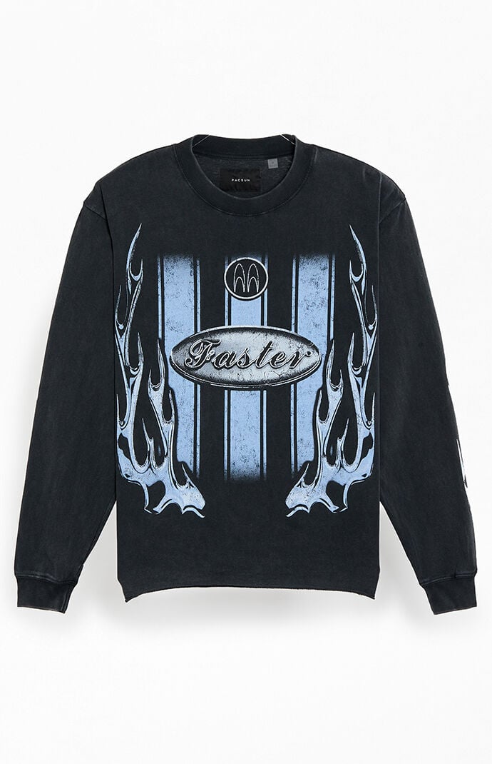 Pacsun Maniac Cropped Long Sleeve T-Shirt