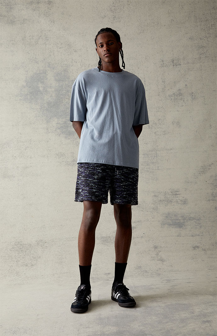 Blue shorts mens outfit hotsell
