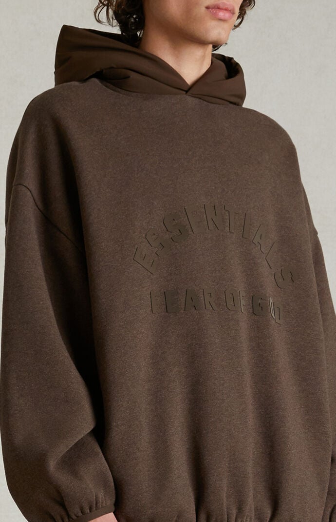 Fear of God ESSENTIALS Heather Wood Nylon Fleece Hoodie
